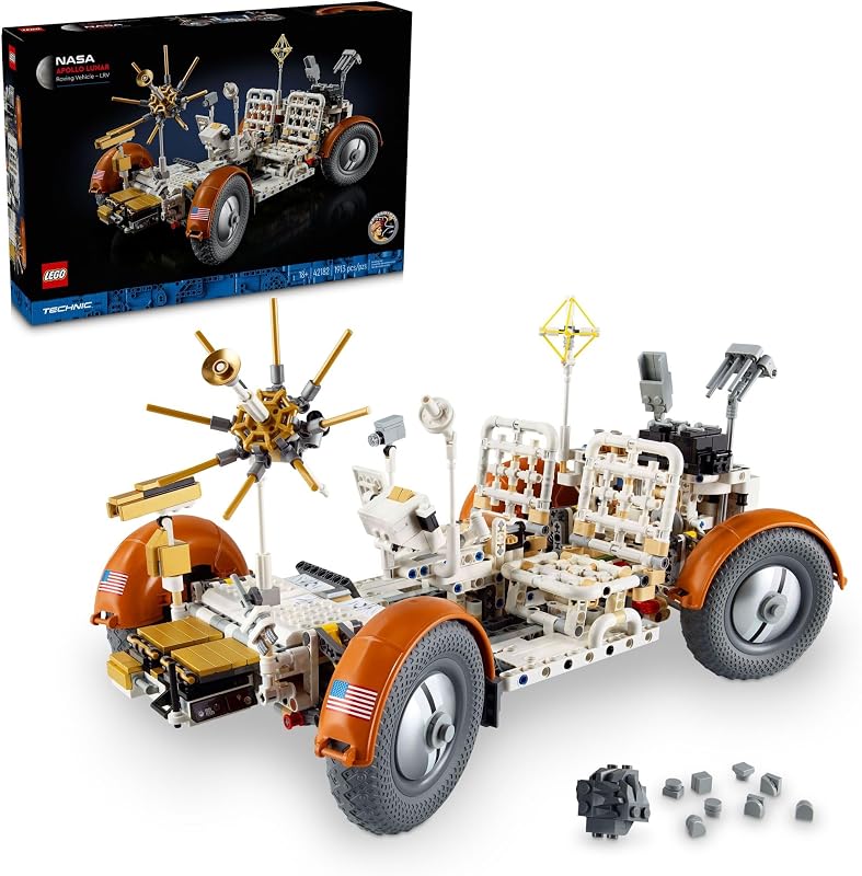 LEGO Technic NASA Apollo Lunar Roving Vehicle LRV Building Set Craft Kits for Adults Ages 18 Building Set of Space Rover with Authentic Details Gift for Birthdays 42182