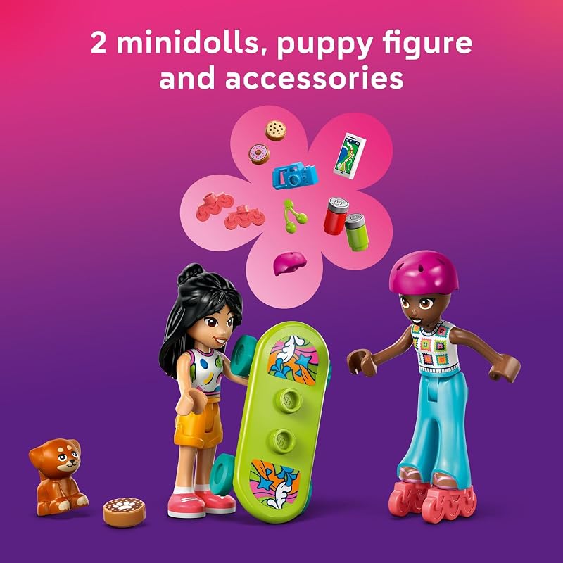 LEGO Friends Friendship Road Trip Travel Car Toy Buildable Storytelling Playset with Pretend Play Toys and Puppy Figurine Fun Birthday Gift Idea for Girls Boys Ages 6 42659