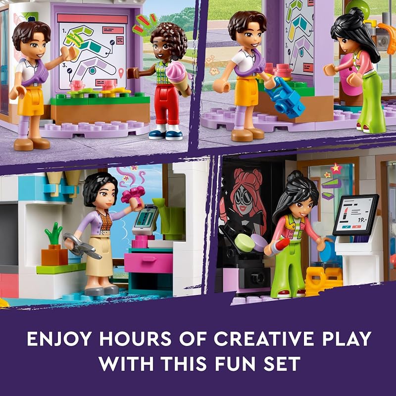 LEGO Friends Heartlake City Shopping Mall Toy Building Kit with Mini Doll Accessories for Kids to Build Social Skills and Play Together Gift Set for 8 Year Old Kids Girls and Boys 42604