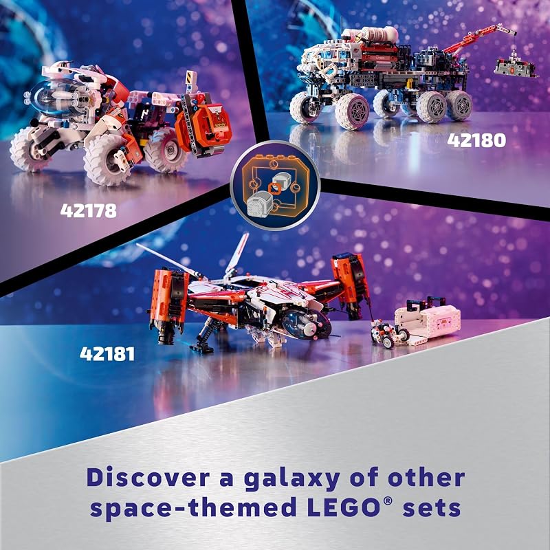 LEGO Technic Mars Crew Exploration Rover Building Toy Build Display for Room Decor Gift for Christmas Set for Boys Girls Ages 11 Years 42180