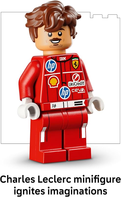 LEGO Editions Scuderia Ferrari HP Charles Leclerc Helmet Building Set for Teens Ages 14 Collectible F1 Display Bedroom or Home Office Decor Gift for Formula 1 Fans 43014