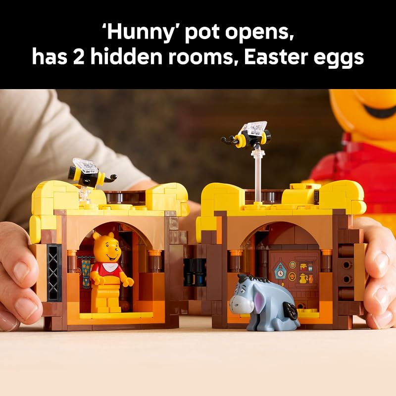 LEGO Disney Winnie The Pooh Building Set Home Office or Book Shelf Decor for Adult Fans Ages 18 W Eeyore Figure Collectible Disney Gift 43300