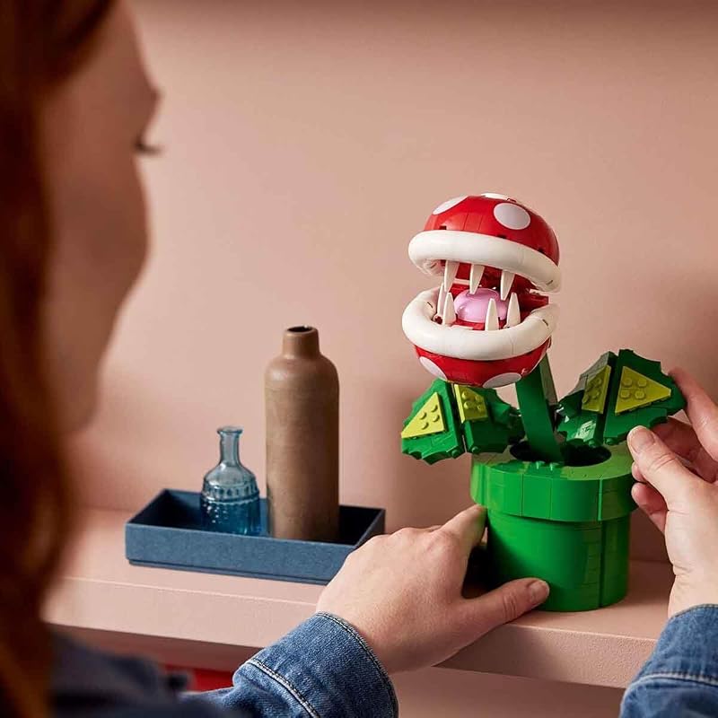 LEGO Super Mario Piranha Plant Building Sets for Adults Mario Collectible for Men Women Ages 18 Years Gift for Birthdays Bedroom Home Office or Book Shelf Decor 71426