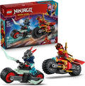 LEGO NINJAGO Kais Motorcycle Speed Race Building Toy for Kids Pretend Play Motorcycle Toy with 2 Minifigures Building Blocks for Boys Girls Ages 6 Gift Idea for Birthdays 71838