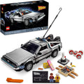 LEGO Icons Back to the Future Time Machine 10300 Model Car Building Kit Based on the Delorean from the Iconic Movie Perfect Build for Teens and Adults Who Love to Create