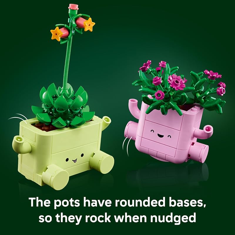 LEGO Botanicals Rocking Plants Building Toy for Kids Girls Boys Ages 9 Decor for Dorm Desk or Shelf Housewarming Gift Ideas 11506