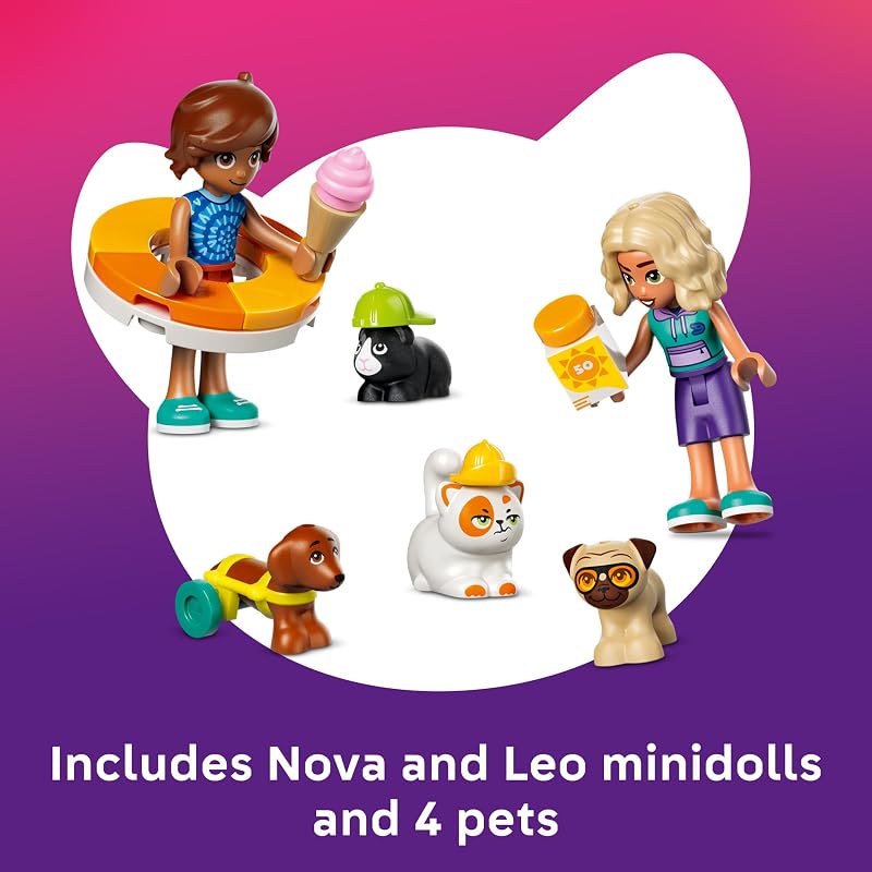 LEGO Friends Fun Water Park Day 42676 Building Toys for Girls Boys Ages 6 Playset W 2 Minidolls 4 Animal Figures 278 pieces Gift for Birthdays