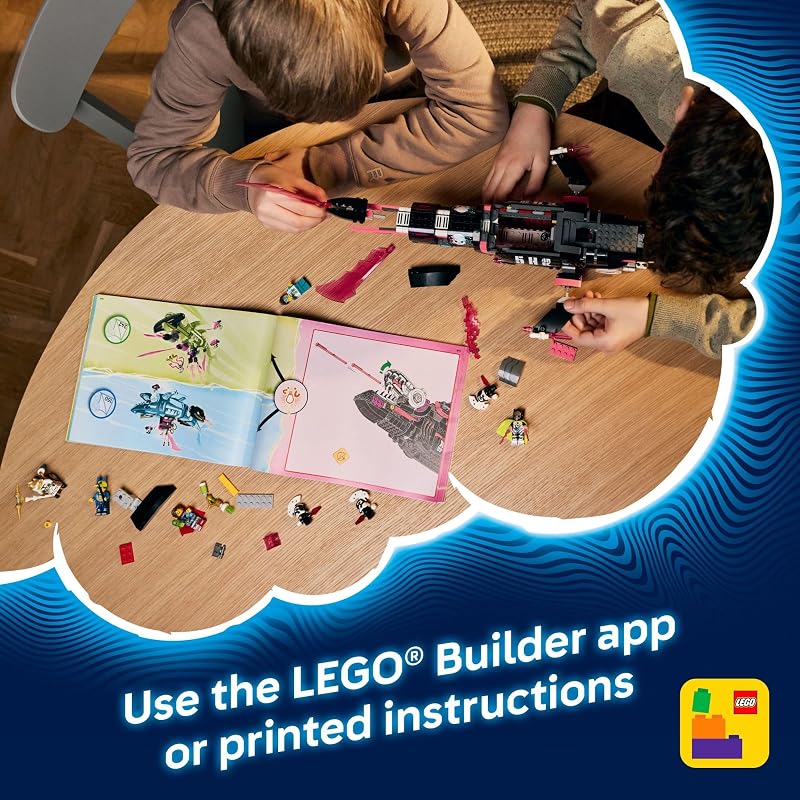 LEGO DREAMZzz Nightmare Shark Submarine Building Toy for Kids Pretend Play Set Figures for Boys Girls Ages 9 Rebuild as a Battleship or Submarine Toy Gift Idea for Birthdays 71500