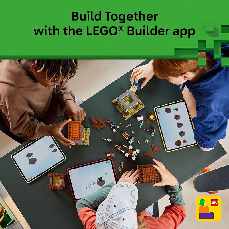 LEGO Minecraft The Pillager Outpost and Ravager Building Toy Video Game Building Blocks for Kids Boys Girls Ages 9 Includes Space Sentinel 3 Minifigures Gift Idea for Gamers 21278