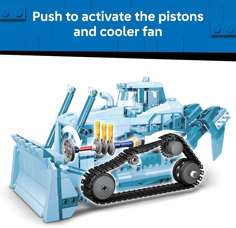 LEGO City Yellow Bulldozer Construction Site Building Toy for Kids Ages 8 Pretend Play Set Construction Themed Building Blocks W Toy Bulldozer Idea for Boys Girls 60466