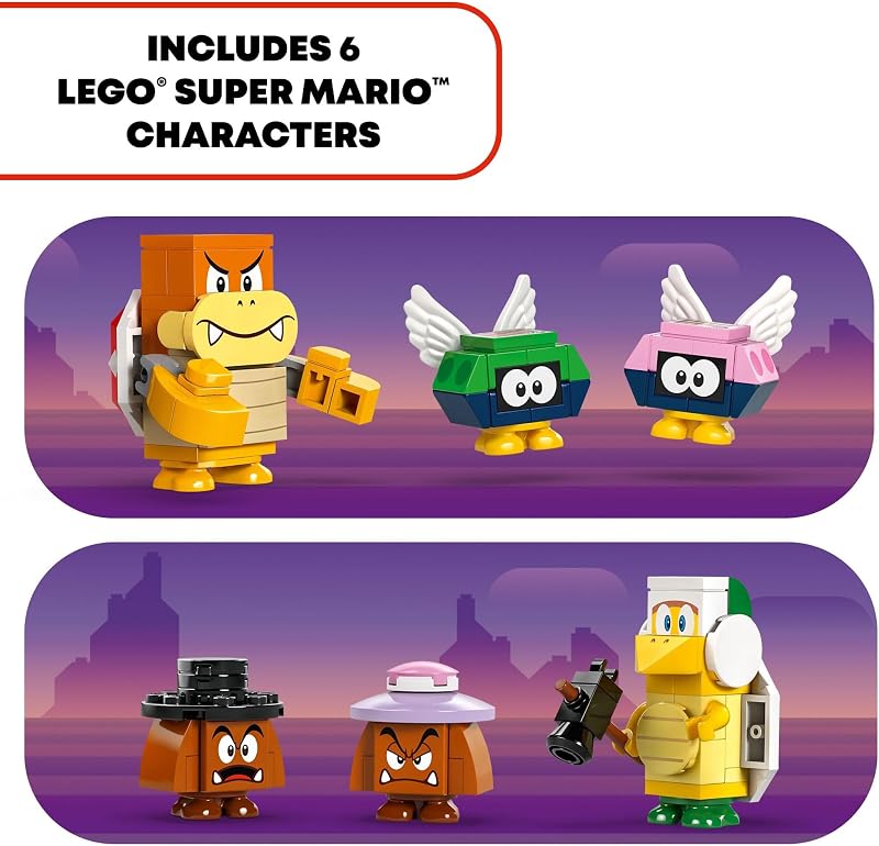 LEGO Super Mario The Bowser Express Train Toy Building Toys for Boys Girls Ages 9 Years Pretend Play W Minifigures Gift Idea for Kids 71437