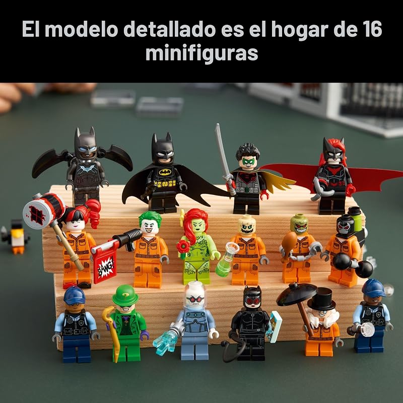 LEGO DC Batman Arkham Asylum Juego de construcción para adultos Decoración del hogar para dormitorio oficina o estante de libros Coleccionable para fanáticos de cómics y películas edades 18