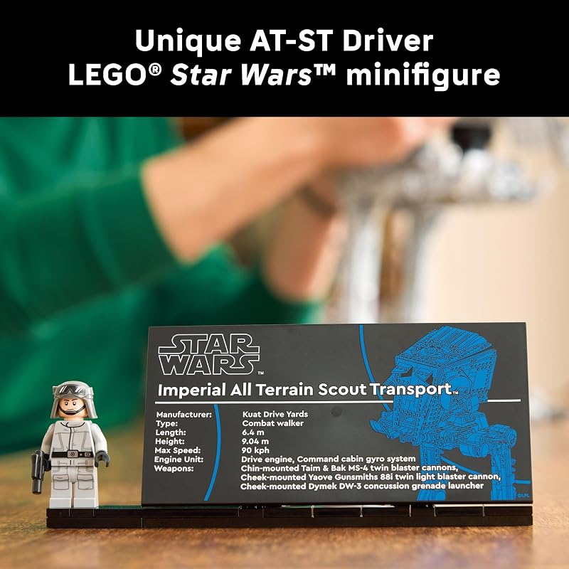 LEGO Star Wars at ST Walker Building Set Adult Building Blocks for Fans Ages 18 Imperial Forces Collectible Model Kit Star Wars Gift Idea for Men Women 75417