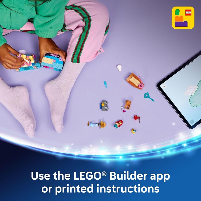 LEGO Disney Princess Ariels Magical Mini Palace Building Toy Little Mermaid Toys Playset for Girls Boys Ages 5 Disney Gifts for Kids 43285