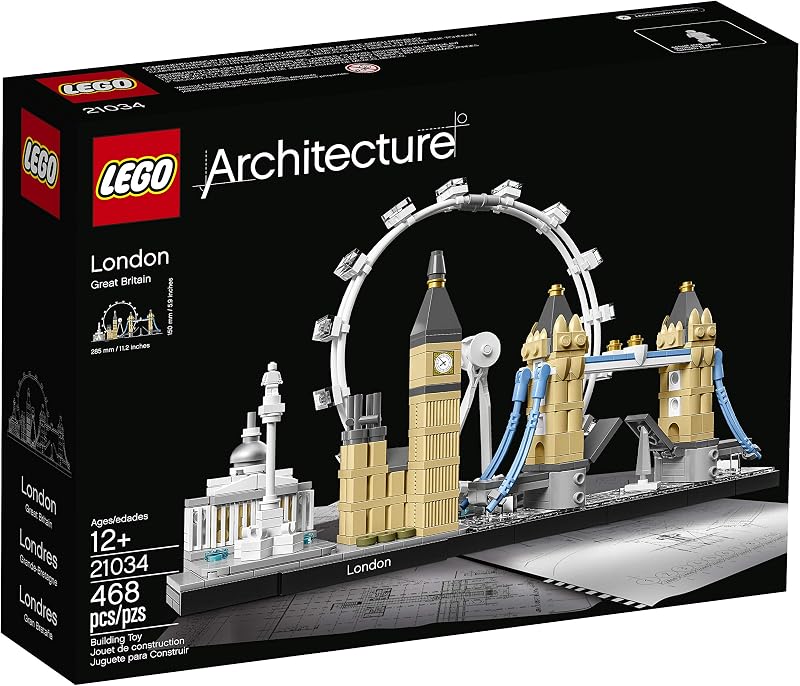 LEGO Architecture London Skyline Collection 21034 Building Set Model Kit and Gift for Kids and Adults 468 pieces