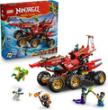 LEGO NINJAGO Land Bounty 71869 Building Toys for Boys Girls Ages 9 3 Toy Vehicles Set Pretend Play 6 Minifigures 1214 pieces Gift Idea