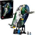 LEGO Star Wars Jango Fetts Firespray Class Starship Building Set for Adults Attack of The Clones Collectible Model Kit and Room Decor DIY Gift Idea for Men Women Any Fans Ages 18 75409