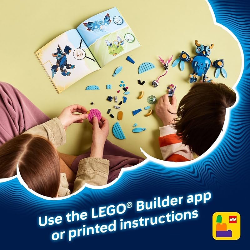 LEGO DREAMZzz Zoeys Time Owl Building Toy Pretend Play Set for Girls Boys Storytelling Toy for Kids Ages 8 with 2 Construction Modes Gift Idea for Birthdays Holidays 71494