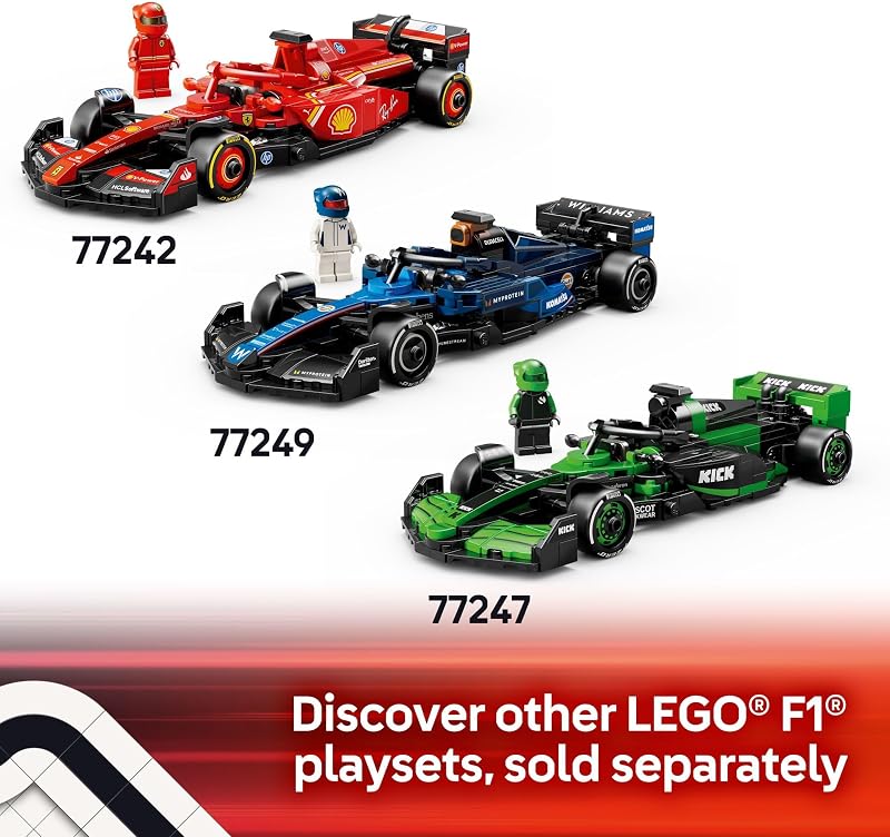 LEGO Speed Champions Aston Martin Aramco F1 AMR24 Race Car Toy Building Set for Kids Boys Girls Ages 10 Toy Car for F1 Fans Gift Idea for Birthday 77245