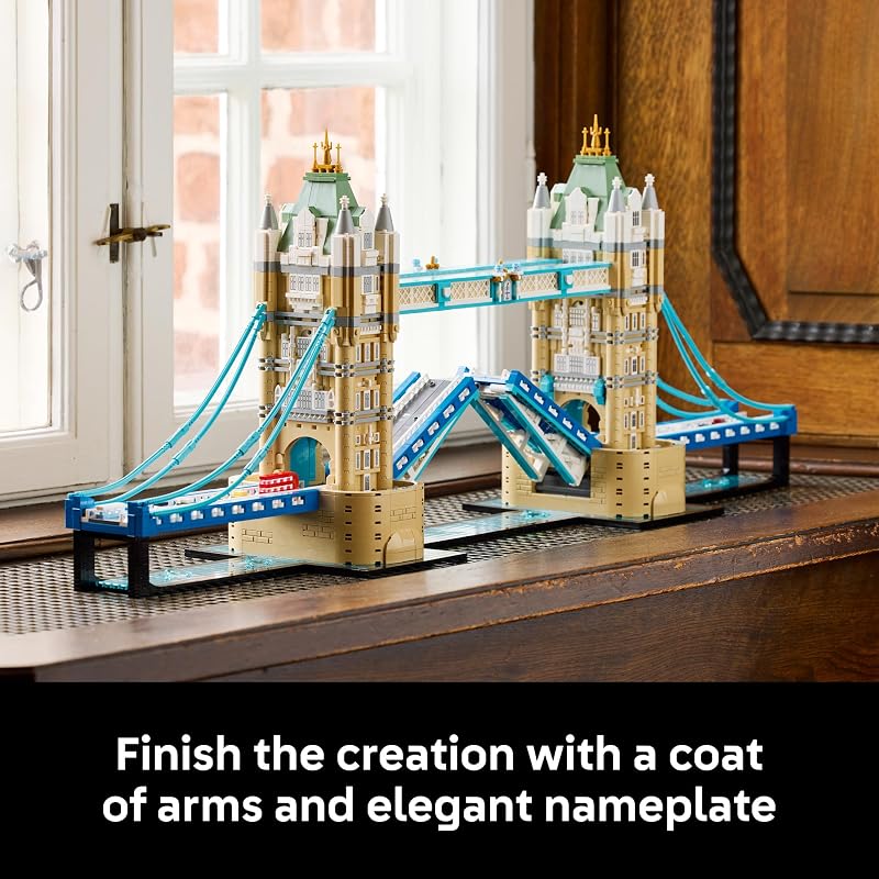 LEGO Architecture Tower Bridge 21067 Building Set for Adults Ages 18 Relaxation Activity Decor for Home Office 3745 pieces Gift for Men Women