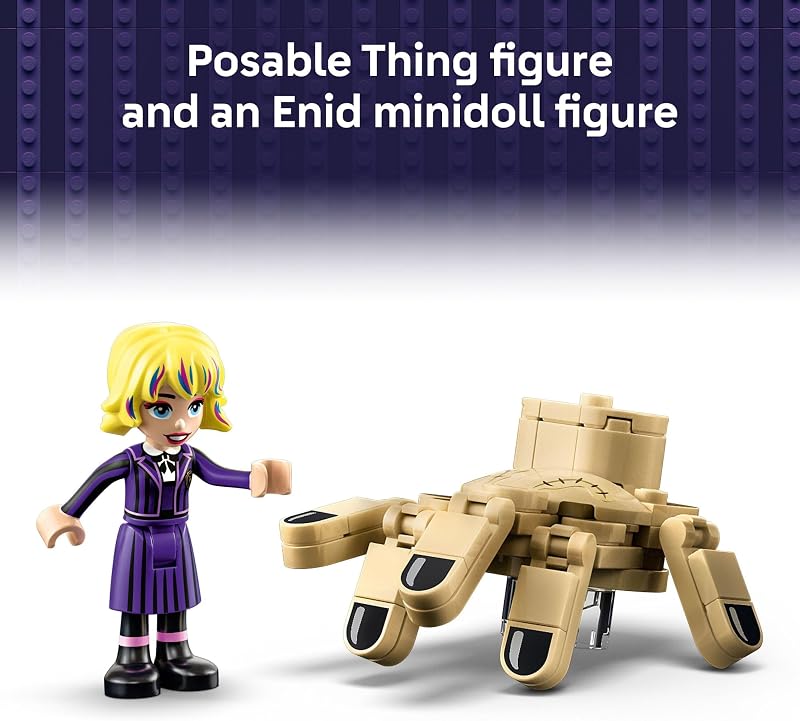 LEGO Wednesday Things Apartment Building Toy Transforming Trunk Playset W Poseable Thing Enid Sinclair Minidoll Wednesday Merch for Girls Boys Ages 10 Gift Idea for Birthdays 76785