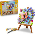 LEGO Creator 3 in 1 Floral Art Decor Painting 31390 Birthday Gifts for Girls Boys Building Toy Ages 8 3 Building Options Bedroom or Desk Decor 348 pieces