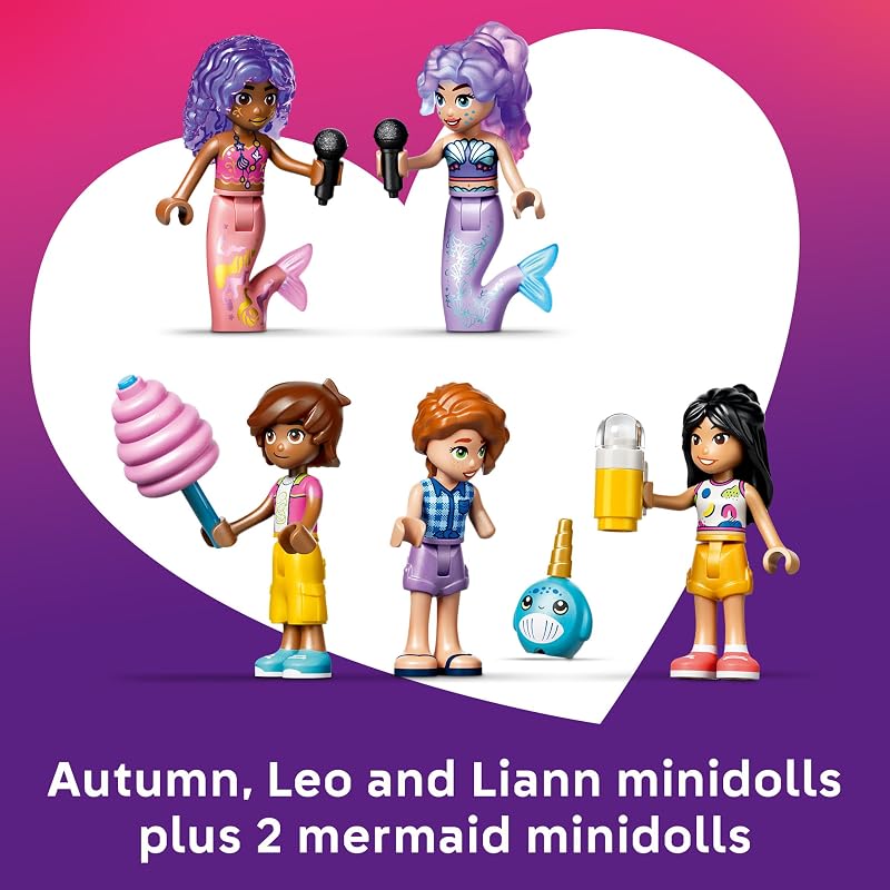 LEGO Friends Mermaid Roller Coaster Ride 42703 Building Toy for Girls Boys Ages 8 Functional Toy Roller Coaster Playset W 8 Minidolls 864 pieces Gift for Birthdays