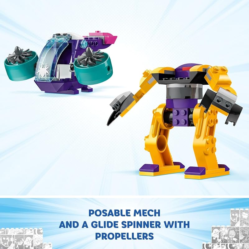 LEGO Marvel Team Spidey Web Spinner Headquarters Building Toy Pretend Play Spidey and His Amazing Friends Toys Playset for Boys Girls Ages 4 Years 3 Superhero Minifigures 10794