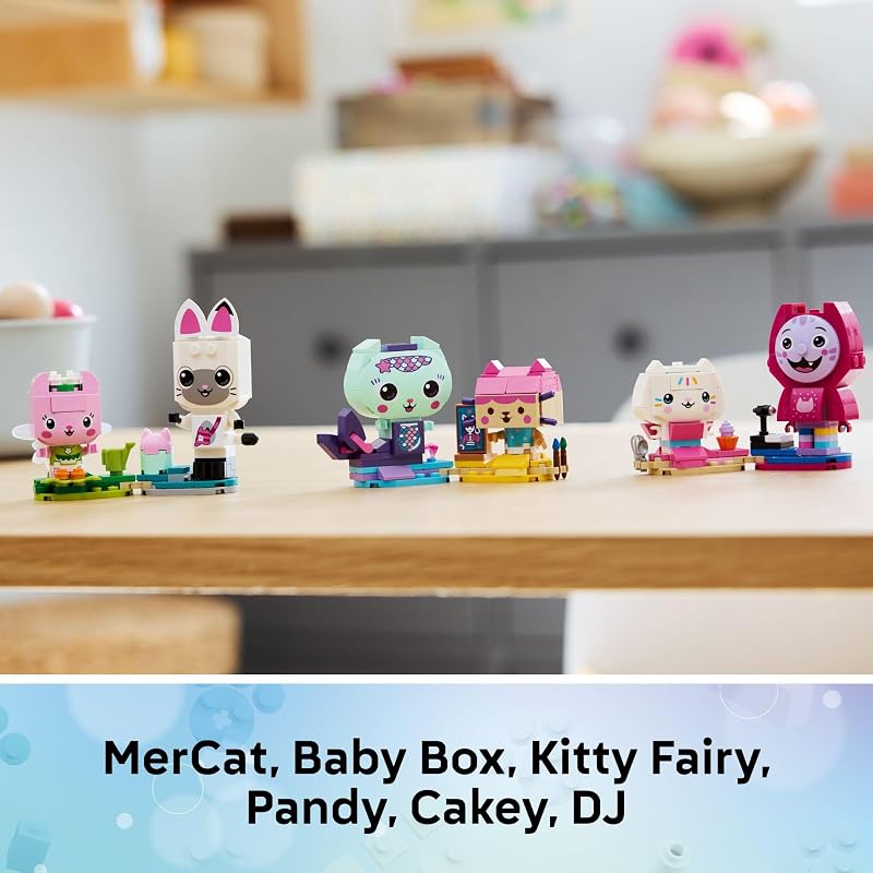 LEGO Gabbys Dollhouse Gabbys Brick Built Cat Friends Building Toy for Girls Boys Pretend Play Set W 6 Animal Toy Figures for Kids Ages 6 Gift Idea for Birthdays 11215