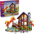 LEGO Friends Cozy Fall Forest Cabin 42705 Building Toy for Girls Boys Ages 9 Toy Playset W 4 Minidolls 1229 pieces Gift for Birthdays