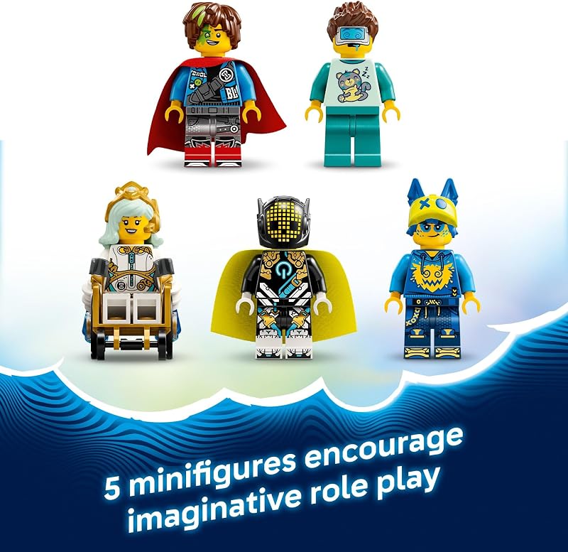 LEGO DREAMZzz Nightmare Shark Submarine Building Toy for Kids Pretend Play Set Figures for Boys Girls Ages 9 Rebuild as a Battleship or Submarine Toy Gift Idea for Birthdays 71500