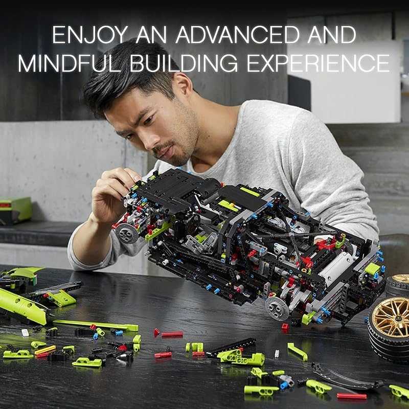 LEGO Technic Lamborghini Sián FKP 37 Building Sets for Adults Detailed Lamborghini Model Car Kit for Men Women Ages 18 Years Display in Room as Decor 42115