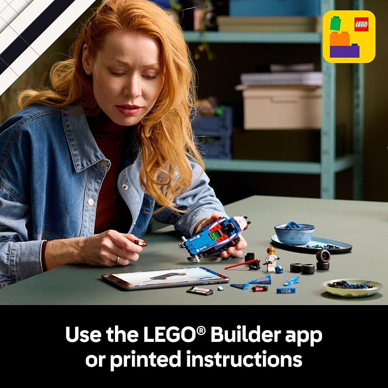 LEGO Speed Champions Visa Cash App RB VCARB 01 F1 Race Car Model Kits Building Sets for Adults Ages 18 W Realistic Features DIY Crafts for Display Gift Ideas for F1 Fans 77246