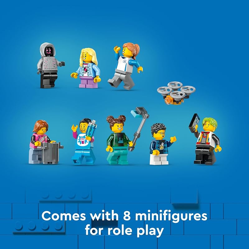 LEGO City Robot World Roller Coaster Building Set Kids Engineering Toy with Posable Mech Suit for Boys Girls Ages 8 Gift Ideas for Christmas 60421