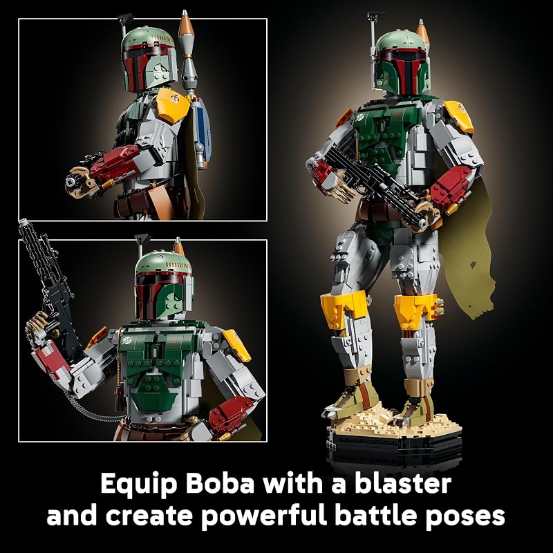 LEGO Star Wars Boba Fett 75455 Collectible Building Sets for Adults Ages 18 Movie Display for Bedroom or Book Shelf 1544 pieces Gift for Fans