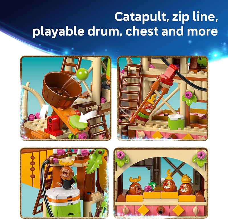 LEGO Disney Moana 2 Kakamora Barge Kids Toy Pretend Play Building Set for Boys and Girls Ages 7 9 Characters Including Moana Maui Kotu and HeiHei Gift Idea for Birthdays 43258