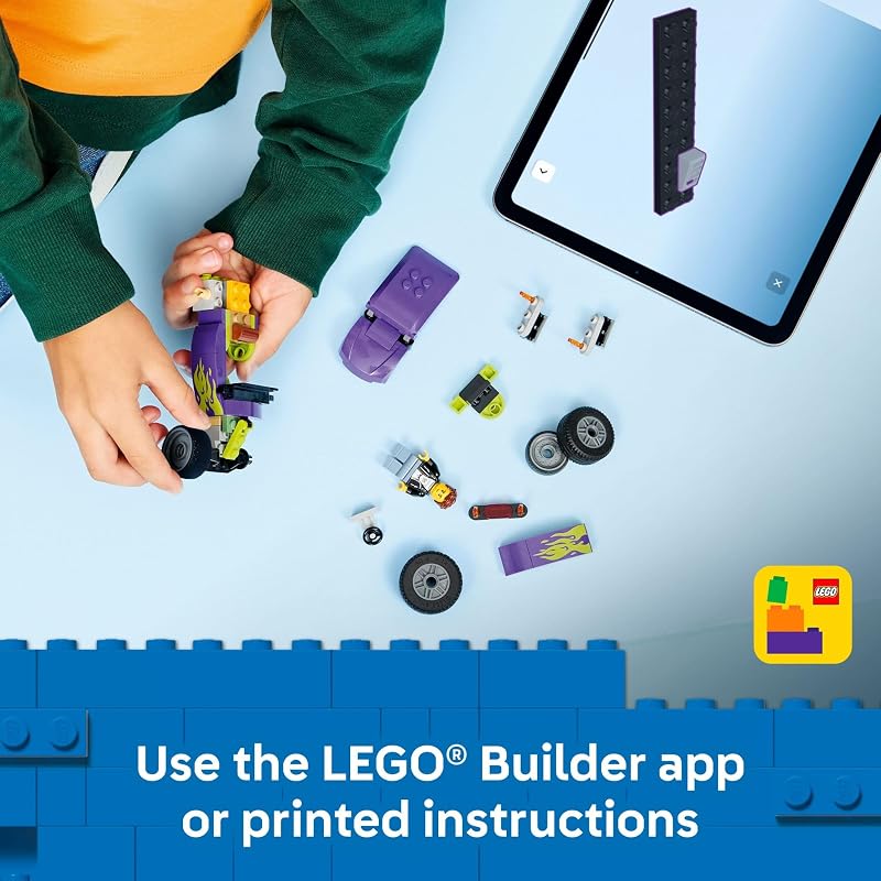 LEGO City Hot Rod Race Car Building Toy for Kids Pretend Play Set for Boys Girls Ages 5 Toy Car W Racecar Driver Minfigure Gift Idea for Birthdays 60485