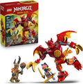 LEGO NINJAGO Kais Dragon Mech Battle Pack Building Toy for Boys Girls Kids Ages 6 Poseable Dragon Figure 3 Character Minifigures for Pretend Play Gift Idea for Birthdays 71851