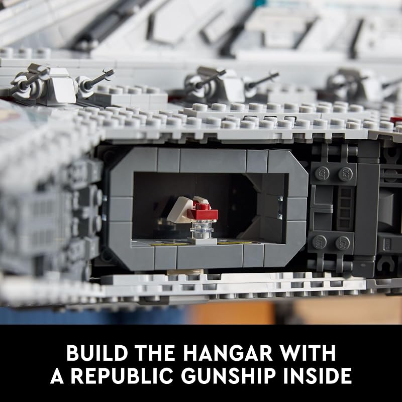 LEGO Star Wars Venator Class Republic Attack Cruiser Ultimate May the 4th Collectibles Series Building Set with Captain Rex Minifigure Star Wars Fan Gift Stress Relief Clone Wars Activity 75367