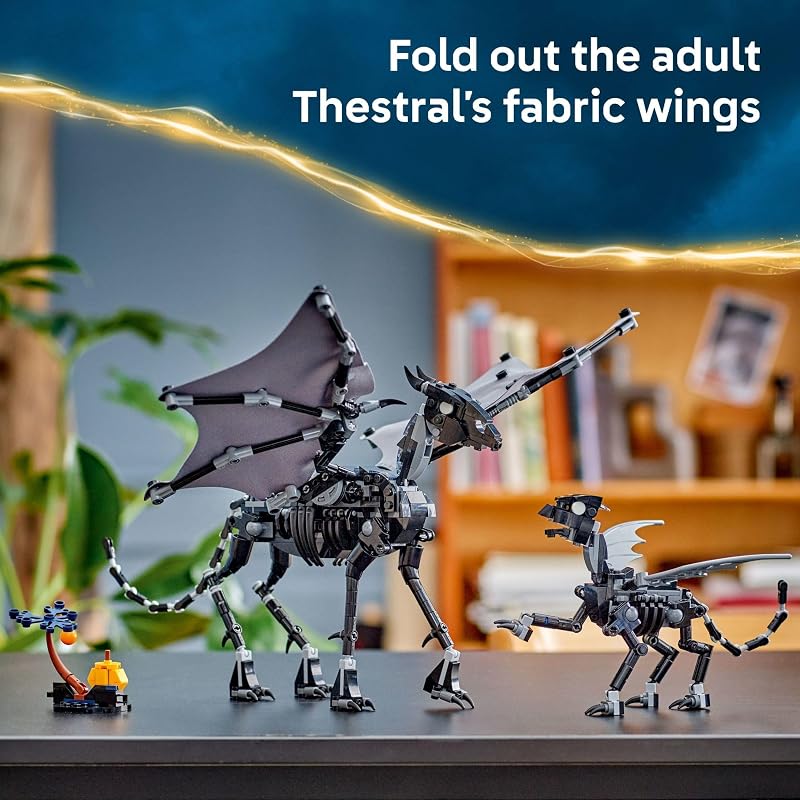 LEGO Harry Potter Thestral Family Building Toy Pretend Play for Kids Boys and Girls Ages 10 Collectible Harry Potter Poseable Action Figures Gift Idea for Birthdays 76458