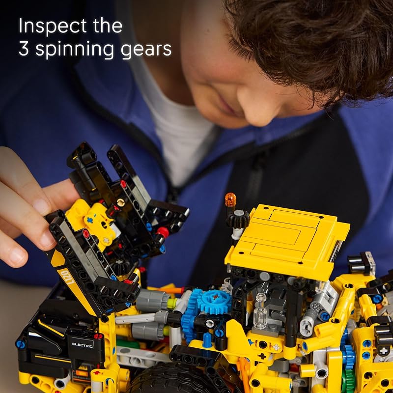 LEGO Technic Volvo L120 Electric Wheel Loader Construction Toy Pretend Play Building Set Great Birthday Gift for Boys Girls and Kids 9 Who Love Vehicle Playsets 42209