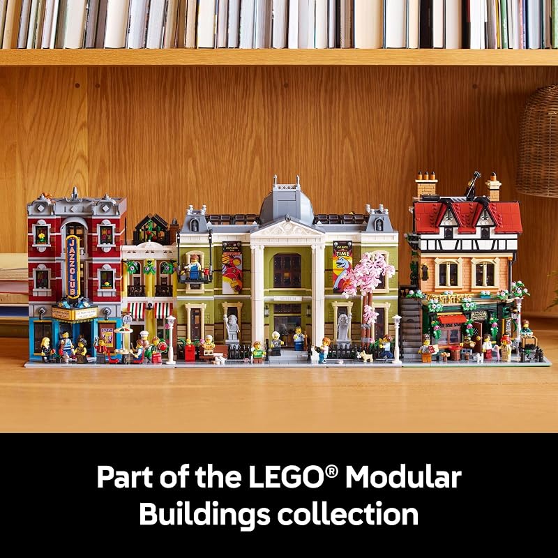 LEGO Icons Tudor Corner Building Set for Adults 18 DIY Miniature House Kit Collectible Mini House Building Set for Men and Women Crafting Gift for Adults 10350