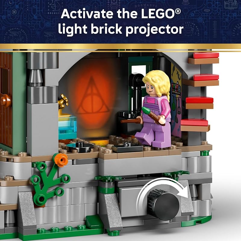 LEGO Harry Potter Luna Lovegoods House Building Toy for Girls Boys Pretend Play Display Book Shelf or Bedroom Decor for Kids Ages 10 W Lunas Hare Patronus Gift Idea for Birthdays 76467