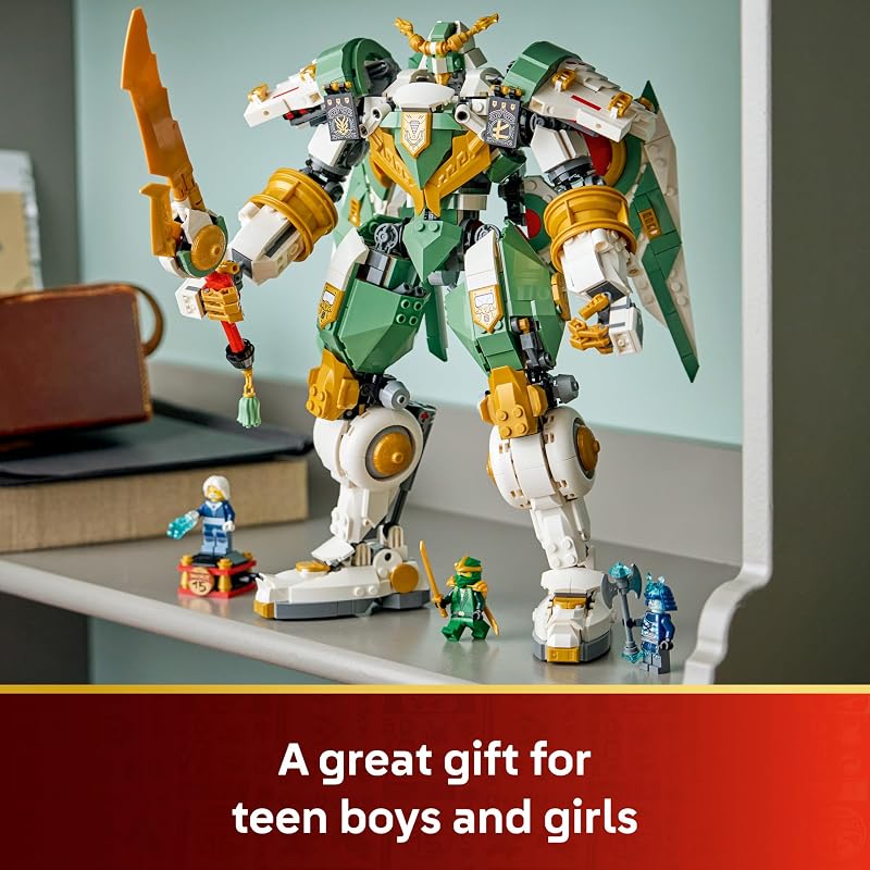 LEGO NINJAGO Lloyds Titan Mech 15th Anniversary Building Toy Collectible Mech Set for Boys Girls Ages 14 Display as Bedroom Decor Gift for Birthdays 71860