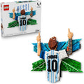 LEGO Editions Lionel Messi Celebration Building Set for Boys Girls Ages 14 Collectible Soccer Gift for Fans Kids Bedroom or Shelf Decor 43018