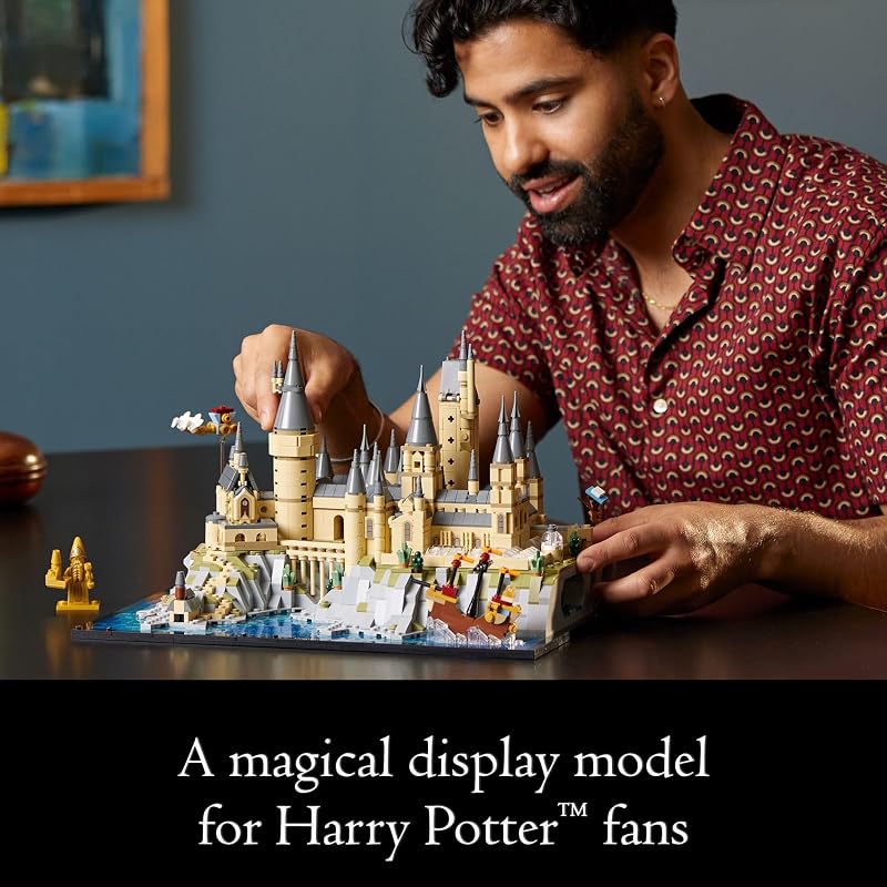 LEGO Harry Potter Hogwarts Castle and Grounds 76419 Building Set Gift Idea for Adults Buildable Display Model Collectible Harry Potter Playset Recreate Iconic Scenes from The Wizarding World