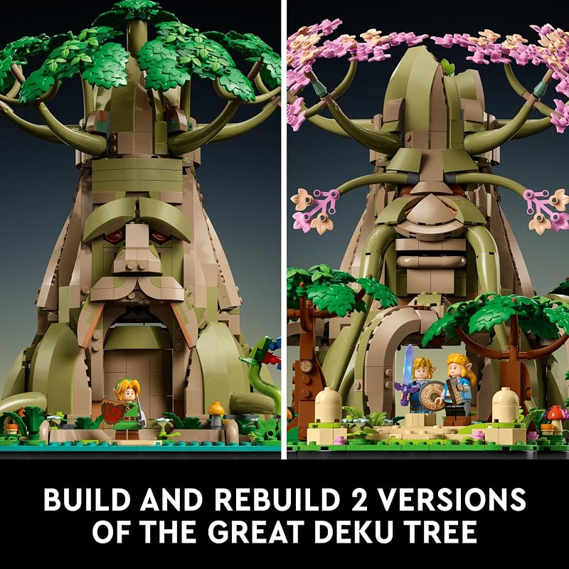 LEGO The Legend of Zelda Great Deku Tree 2in1 Model Building Set for Adults Ages 18 Collectible Zelda Kit for Home Decor Office or Bedroom Gift Idea for Fans of Video Game 77092