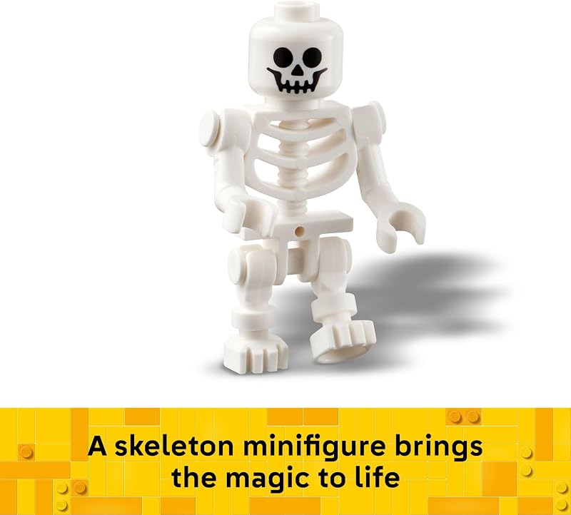 LEGO Halloween Barn Building Toy Room Decor Pretend Play Set for Boys Girls Ages 9 Halloween Toys Crafts for Kids Gift Idea W Scary Skeleton Minifigure 40721