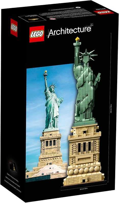 LEGO Architecture Statue of Liberty Model Building Set Collectible New York City Souvenir Creative Home Décor or Office Centerpiece Great Gift Idea for Adults and Teens 21042