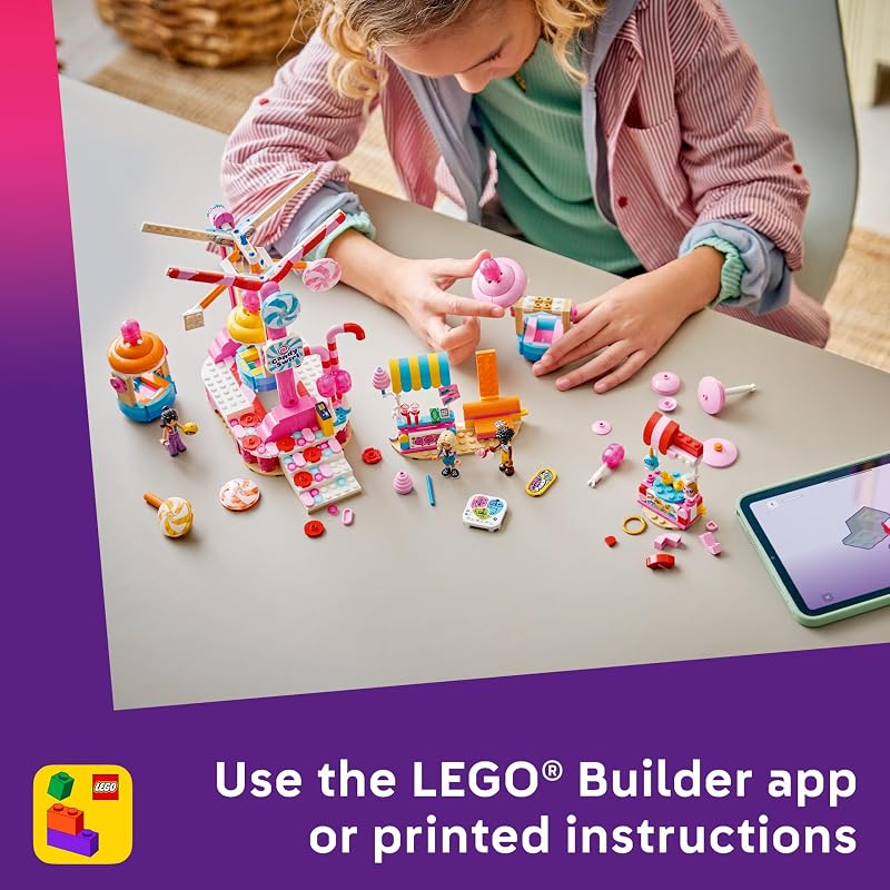 LEGO Friends Candy Cupcake Ferris Wheel 42700 Building Toy for Girls Boys Ages 7 Toy Playset W 3 Minidolls for Pretend Play 602 pieces Gift for Birthdays
